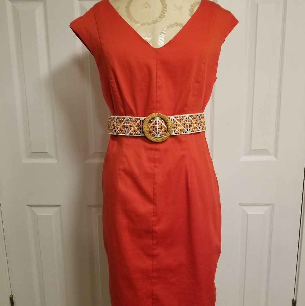 Mossimo Cherry Red Vintage Style Cap Sleeve Dress